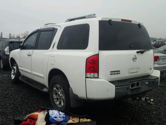 5N1AA08BX4N715542 - 2004 NISSAN ARMADA SE WHITE photo 3