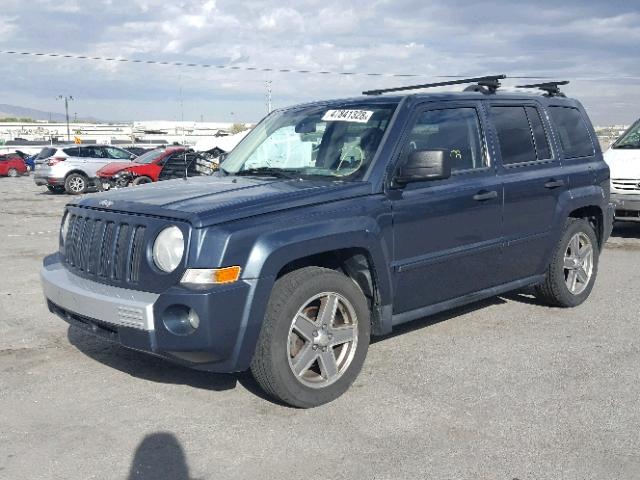 1J8FF48W07D371857 - 2007 JEEP PATRIOT LI BLUE photo 2