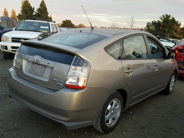 JTDKB20U253007734 - 2005 TOYOTA PRIUS TAN photo 4