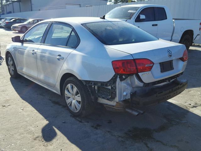 3VWD17AJ4EM213467 - 2014 VOLKSWAGEN JETTA SE SILVER photo 3