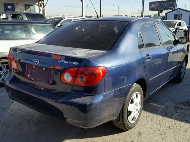 1NXBR30E55Z378922 - 2005 TOYOTA COROLLA CE BLUE photo 4