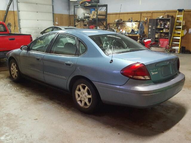 1FAFP56U56A130412 - 2006 FORD TAURUS SEL BLUE photo 3