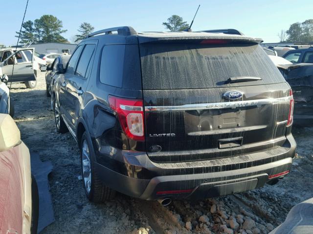 1FM5K7F82DGB11809 - 2013 FORD EXPLORER L BROWN photo 3