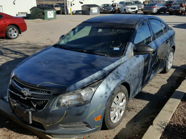 1G1PC5SH4C7219148 - 2012 CHEVROLET CRUZE LS TEAL photo 2