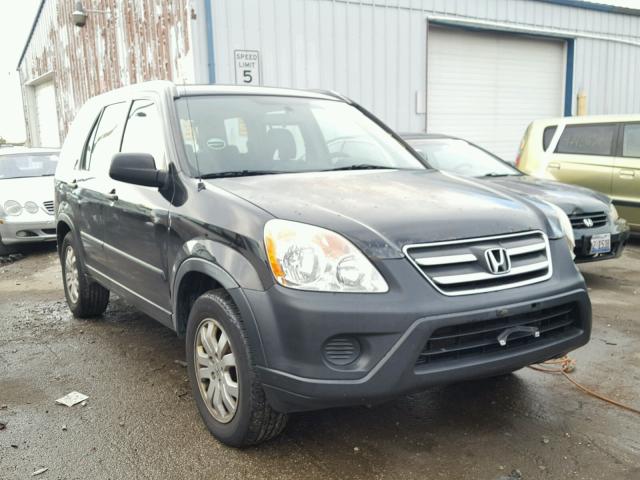 JHLRD78506C048368 - 2006 HONDA CR-V LX BLACK photo 1