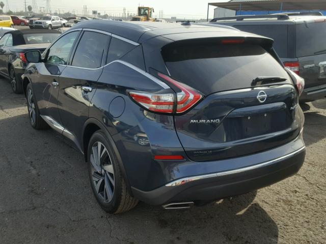 5N1AZ2MH7FN238084 - 2015 NISSAN MURANO S BLUE photo 3