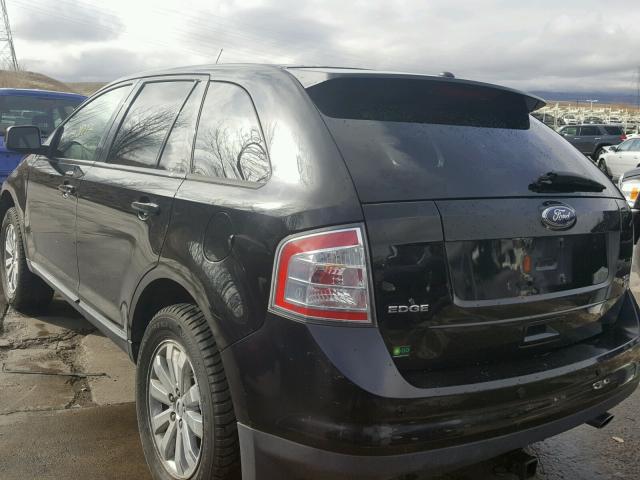 2FMDK48C08BA85865 - 2008 FORD EDGE SEL BLACK photo 3