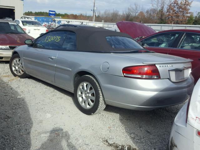 1C3EL75R55N704092 - 2005 CHRYSLER SEBRING GT SILVER photo 3