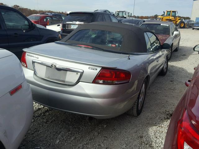 1C3EL75R55N704092 - 2005 CHRYSLER SEBRING GT SILVER photo 4