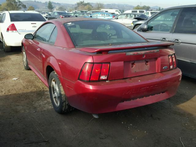 1FAFP40433F391992 - 2003 FORD MUSTANG RED photo 3