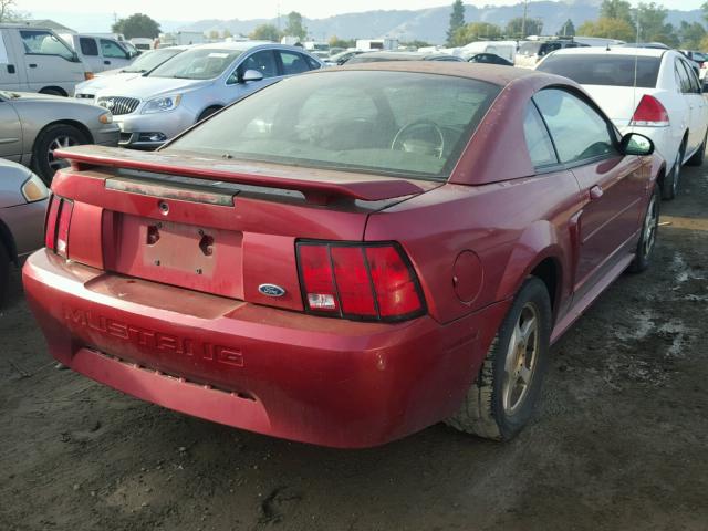 1FAFP40433F391992 - 2003 FORD MUSTANG RED photo 4