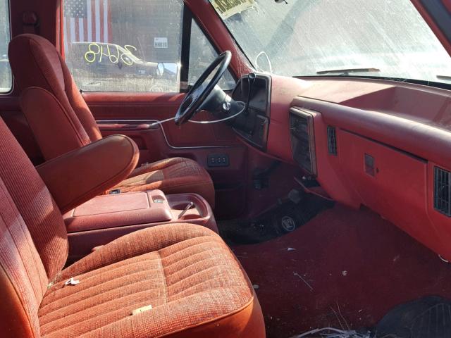 1FTHX25G9LKA31157 - 1990 FORD F250 RED photo 5