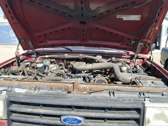 1FTHX25G9LKA31157 - 1990 FORD F250 RED photo 7