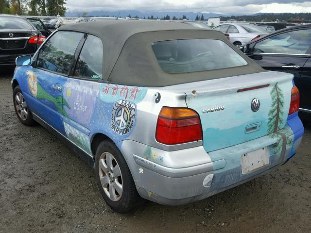 3VWDC21V82M806311 - 2002 VOLKSWAGEN CABRIO GLX 银色 照片 3