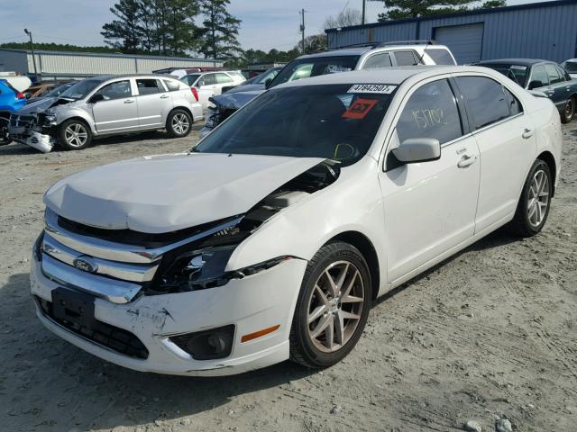 3FAHP0JA9AR429540 - 2010 FORD FUSION SEL WHITE photo 2