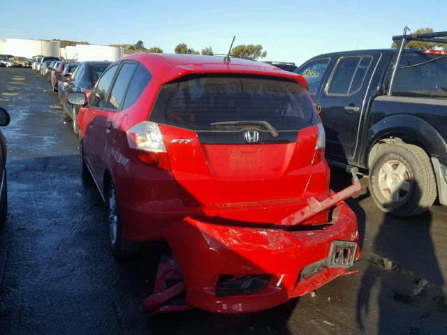 JHMGE8H58CC004510 - 2012 HONDA FIT SPORT RED photo 3