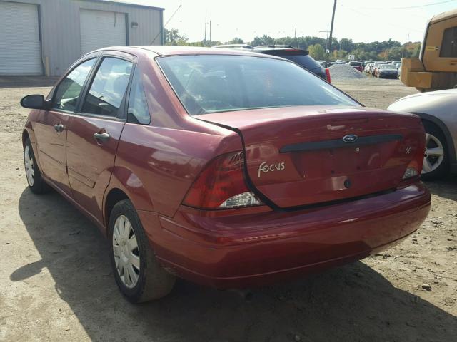 1FAFP34384W121153 - 2004 FORD FOCUS SE C RED photo 3