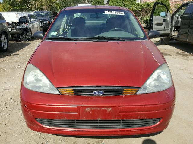 1FAFP34384W121153 - 2004 FORD FOCUS SE C RED photo 9