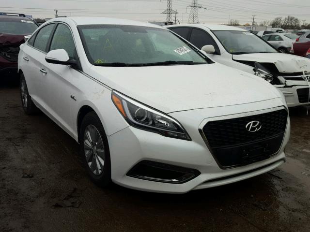 KMHE24L14GA033790 - 2016 HYUNDAI SONATA HYB WHITE photo 1