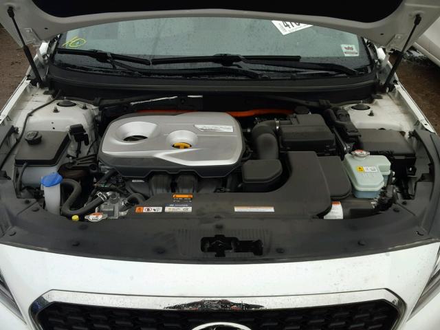 KMHE24L14GA033790 - 2016 HYUNDAI SONATA HYB WHITE photo 7