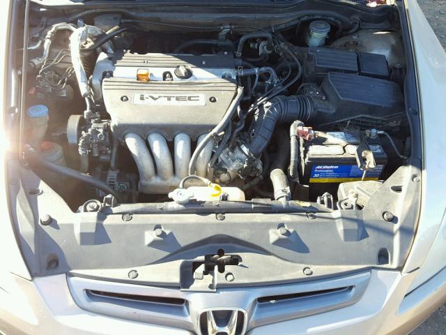 1HGCM56435A168999 - 2005 HONDA ACCORD LX GOLD photo 7