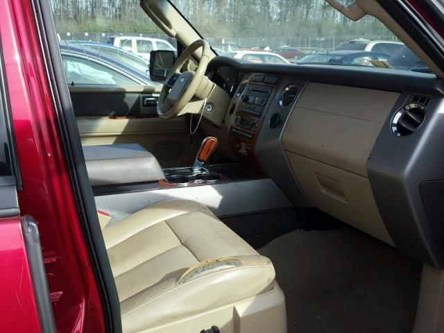 1FMFU18578LA04086 - 2008 FORD EXPEDITION RED photo 5