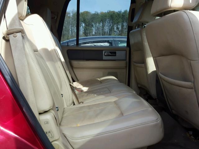 1FMFU18578LA04086 - 2008 FORD EXPEDITION RED photo 6