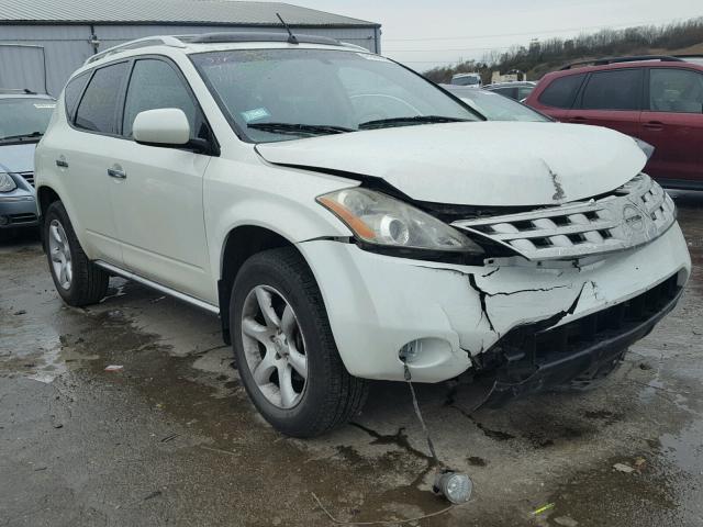 JN8AZ08W97W600272 - 2007 NISSAN MURANO SL WHITE photo 1