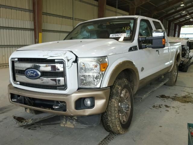 1FT7W2BT5BEA54254 - 2011 FORD F250 SUPER WHITE photo 2