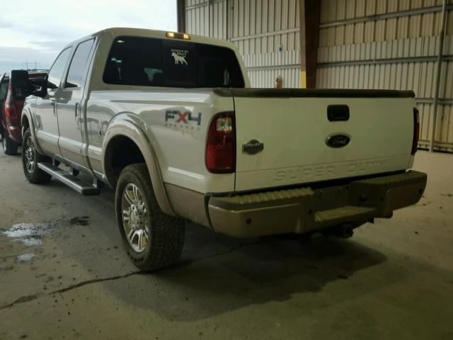 1FT7W2BT5BEA54254 - 2011 FORD F250 SUPER WHITE photo 3