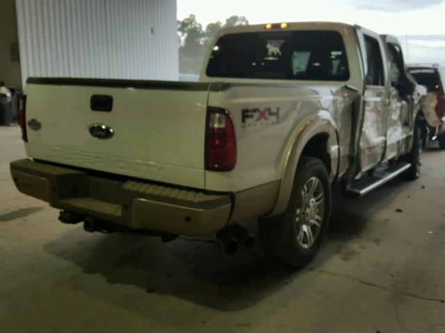 1FT7W2BT5BEA54254 - 2011 FORD F250 SUPER WHITE photo 4