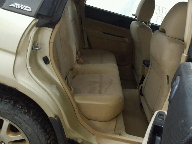JF1SG636X4H738215 - 2004 SUBARU FORESTER 2 GOLD photo 6