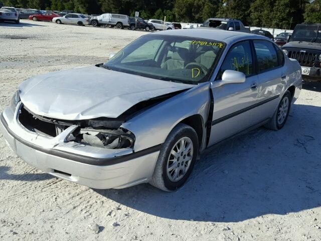 2G1WF52E949379261 - 2004 CHEVROLET IMPALA SILVER photo 2