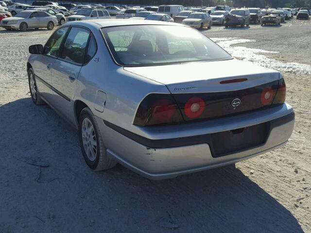 2G1WF52E949379261 - 2004 CHEVROLET IMPALA SILVER photo 3