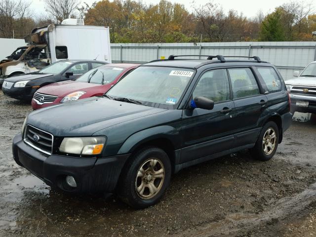 JF1SG63614H717432 - 2004 SUBARU FORESTER 2 GREEN photo 2