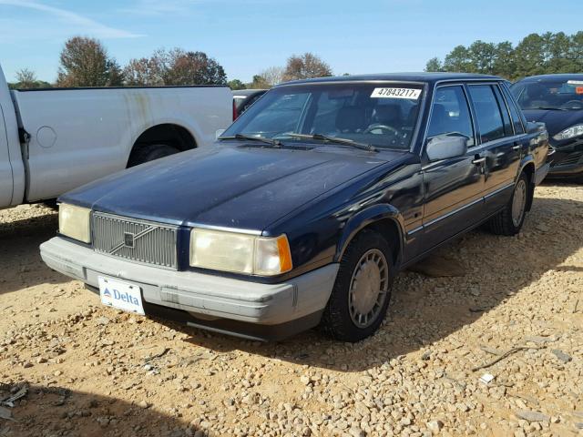 YV1FA8840L1480384 - 1990 VOLVO 740 BASE BLUE photo 2