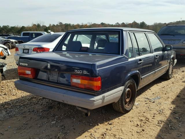 YV1FA8840L1480384 - 1990 VOLVO 740 BASE BLUE photo 4