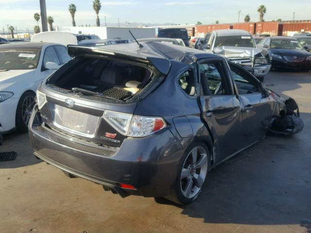 JF1GR89629L824237 - 2009 SUBARU IMPREZA WR GRAY photo 4