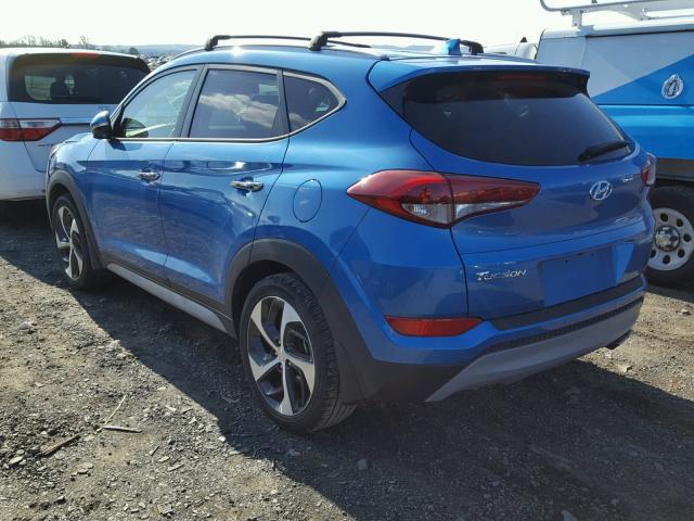 KM8J33A2XHU433404 - 2017 HYUNDAI TUCSON LIM BLUE photo 3