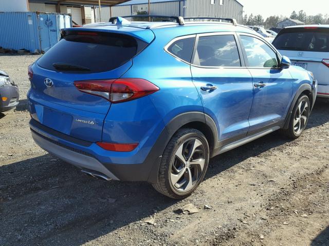 KM8J33A2XHU433404 - 2017 HYUNDAI TUCSON LIM BLUE photo 4