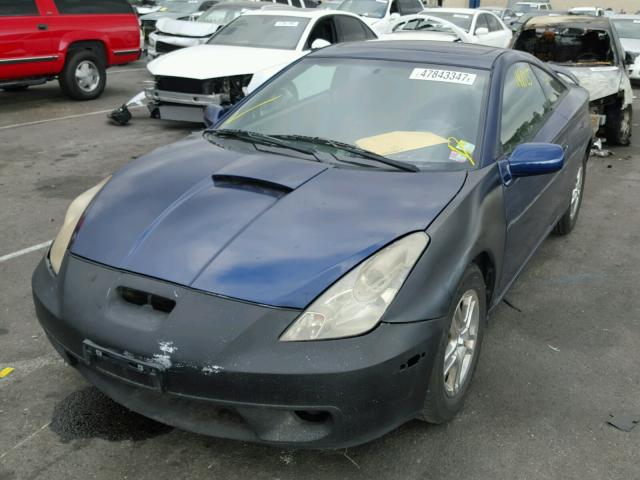 JTDDR32T420114456 - 2002 TOYOTA CELICA GT BLUE photo 2