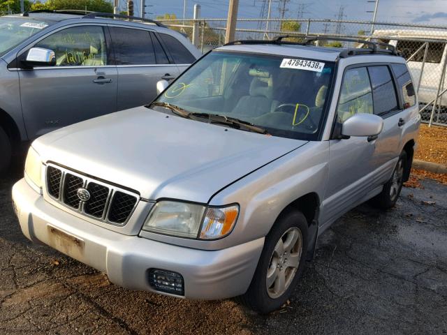 JF1SF65652H703661 - 2002 SUBARU FORESTER S SILVER photo 2
