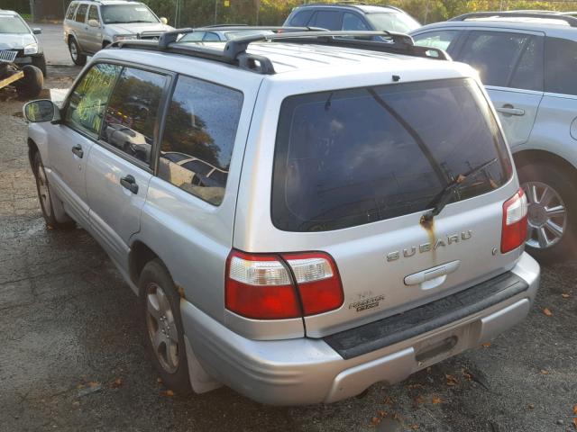 JF1SF65652H703661 - 2002 SUBARU FORESTER S SILVER photo 3