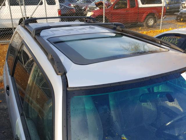 JF1SF65652H703661 - 2002 SUBARU FORESTER S SILVER photo 9