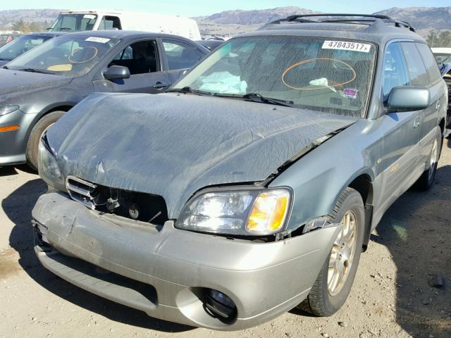 4S3BH896317643040 - 2001 SUBARU LEGACY OUT GREEN photo 2