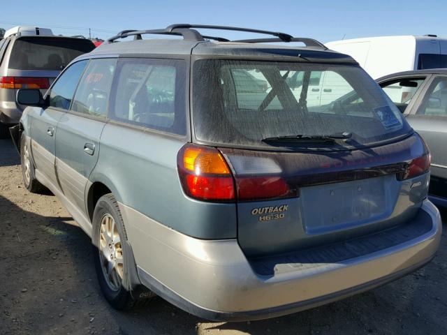 4S3BH896317643040 - 2001 SUBARU LEGACY OUT GREEN photo 3