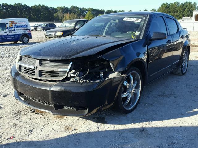 1B3LC56K08N158879 - 2008 DODGE AVENGER SX BLACK photo 2