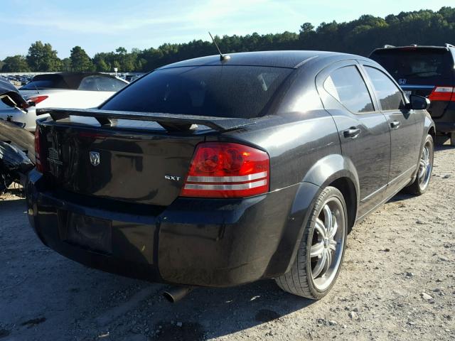 1B3LC56K08N158879 - 2008 DODGE AVENGER SX BLACK photo 4