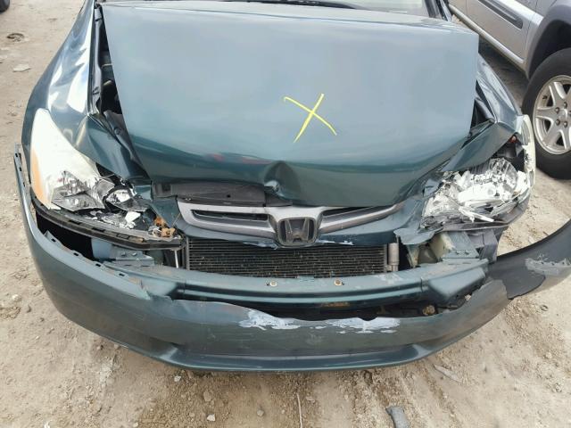 1HGCM56333A086436 - 2003 HONDA ACCORD LX GREEN photo 7