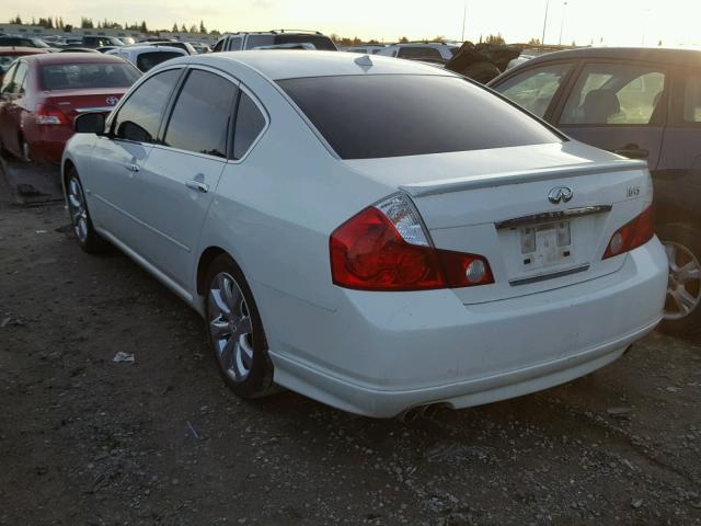 JNKBY01E16M207606 - 2006 INFINITI M45 BASE WHITE photo 3